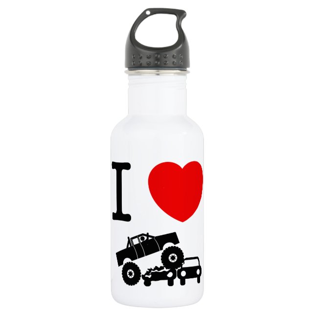 Monster Truck 532 Ml Water Bottle (Front)