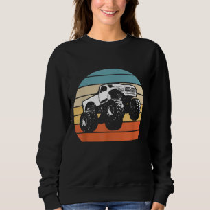Monster Truck American Flag Racing USA Vintage Sweatshirt