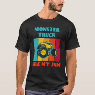 Monster Truck Are My Jam Car  Trucker T-Shirt