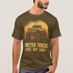 Monster Truck Are My Jam Costume For Boys  T-Shirt