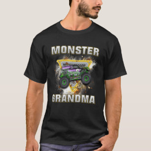 Monster Truck Are My Jam Monster Truck Grandma T-Shirt