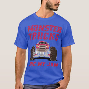 Monster Truck Are My Jam Motorsport For Girls T-Shirt