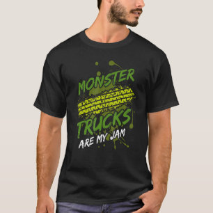 Monster Truck Auto Car Guy Engineer Gas Engine T-Shirt