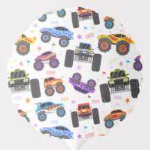 Monster Truck Balloon, Truck Birthday Party