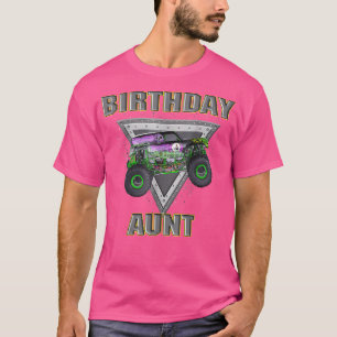 Monster Truck Birthday Aunt Monster Truck Are My J T-Shirt