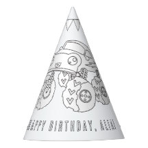 Monster Truck Birthday - Colour Your Own Party Hat