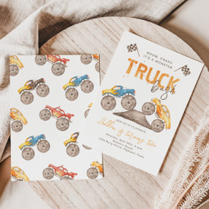 Monster Truck Birthday Invitation   Monster Truck