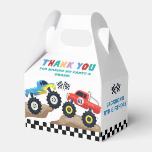 Monster Truck Birthday  Party Favor Box