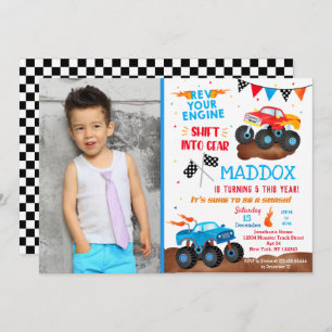 Monster Truck Birthday Party Invitations Photo