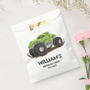 Monster Truck Birthday Party Minimal Boys Birthday Favour Bags