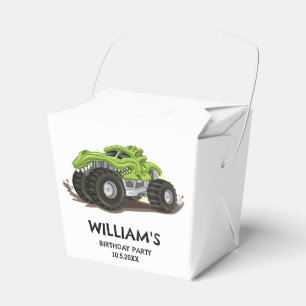 Monster Truck Birthday Party Minimal Boys Birthday Favour Box