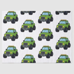 Monster Truck Birthday Party Name Kids Tissue Paper