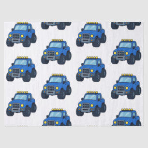 Monster Truck Birthday Party Name Kids Tissue Paper