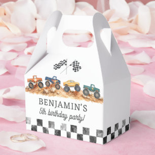 Monster Truck Boy Birthday Party Favour Box