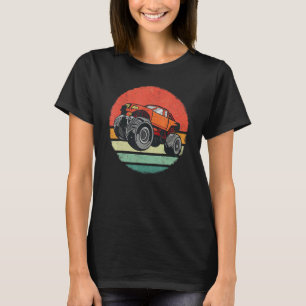 Monster Truck Car Retro Sunset T-Shirt