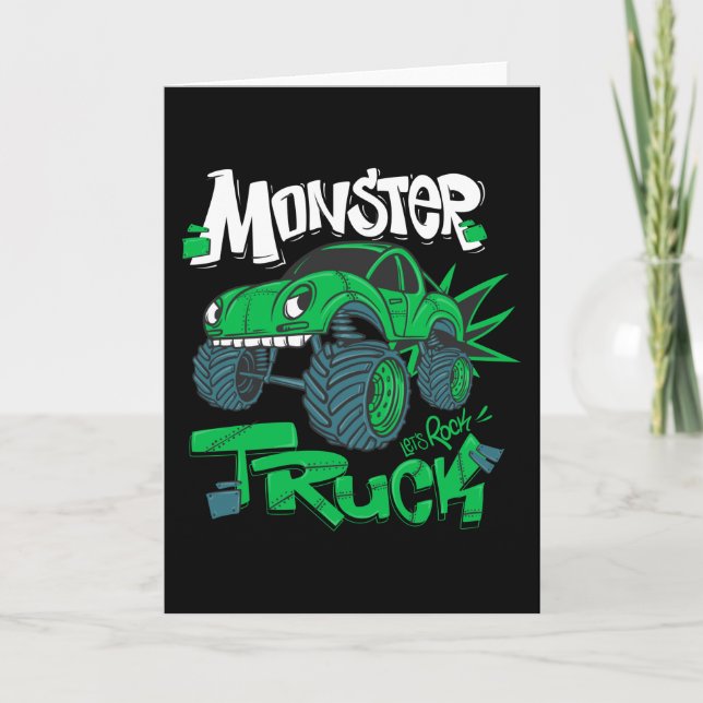 Monster truck card (Front)