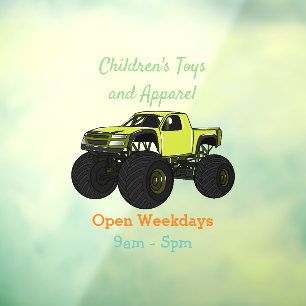 Monster truck cartoon illustration