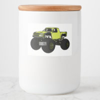 Monster truck cartoon illustration