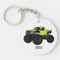 Monster truck cartoon illustration