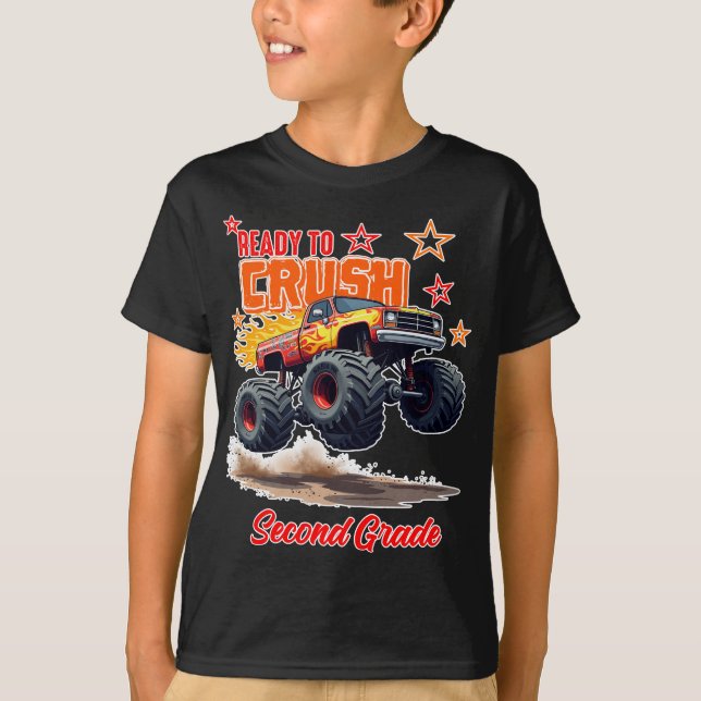 Monster Truck "Crush Second Grade" Shirt (Front)