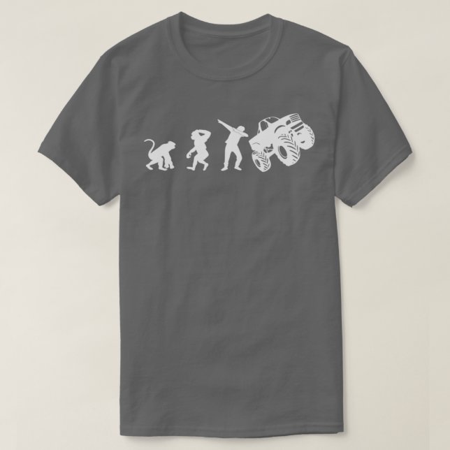 Monster Truck Dabbing Dance Funny Gift Evolution R T-Shirt (Design Front)