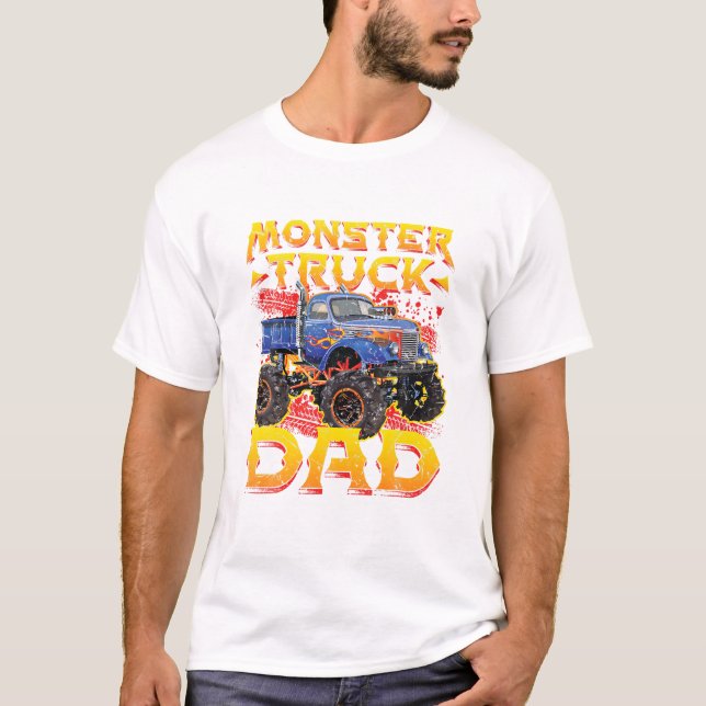 Monster Truck Dad Daddy T-Shirt (Front)