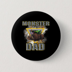 Monster Truck Dad Fathers Day Monster Truck Are My 6 Cm Round Badge