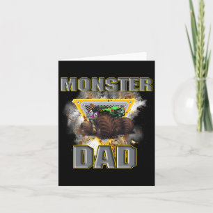 Monster Truck Dad Fathers Day Monster Truck Are My Card