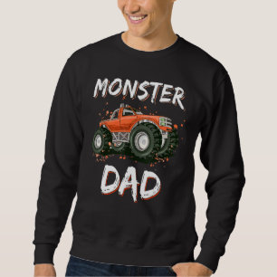 Monster Truck Dad Retro Vintage Monster Truck Fath Sweatshirt