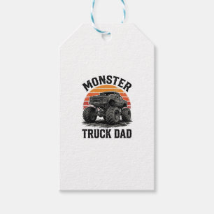 Monster Truck Dad Vintage Off Road Graphic_1 Gift Tags