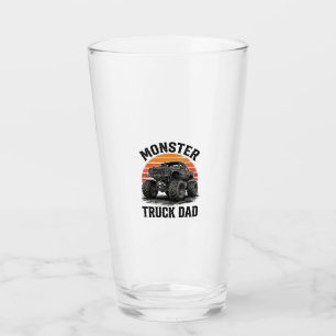 Monster Truck Dad Vintage Off Road Graphic_1 Glass