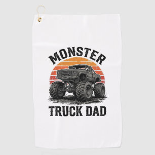 Monster Truck Dad Vintage Off Road Graphic_1 Golf Towel