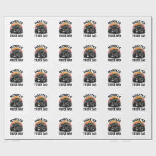 Monster Truck Dad Vintage Off Road Graphic_1 Wrapping Paper