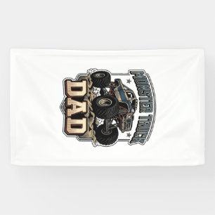 Monster Truck Dad Vintage Vector Shirt Design_1 Banner
