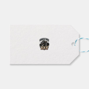 Monster Truck Dad Vintage Vector Shirt Design_1 Gift Tags