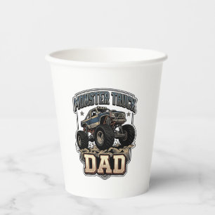 Monster Truck Dad Vintage Vector Shirt Design_1 Paper Cups