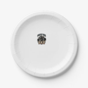 Monster Truck Dad Vintage Vector Shirt Design_1 Paper Plate