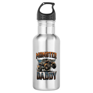 Monster Truck Daddy Vintage Engraving Shirt Design 532 Ml Water Bottle
