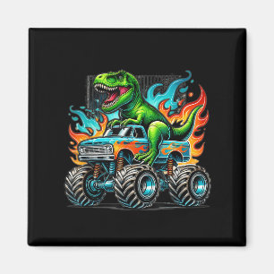 Monster Truck Dinosaur Birthday Party Monster Truc Magnet