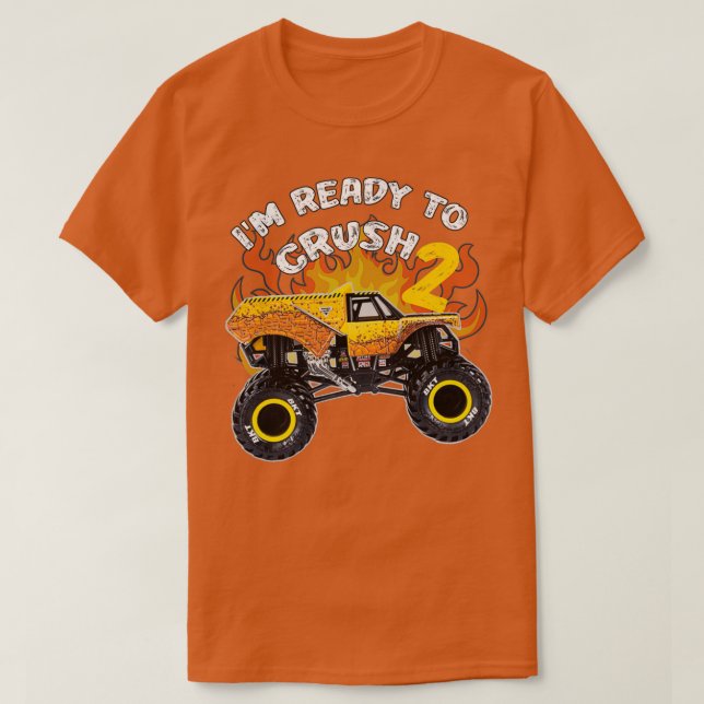 Monster Truck earthshaker Ix27m Ready to Crush 2 B T-Shirt (Design Front)