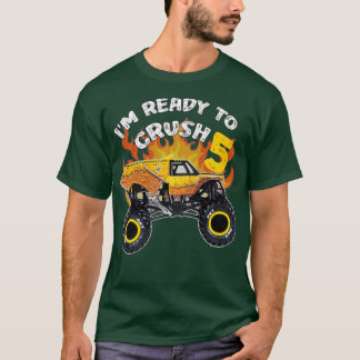 Monster Truck earthshaker Ix27m Ready to Crush 5 B T-Shirt
