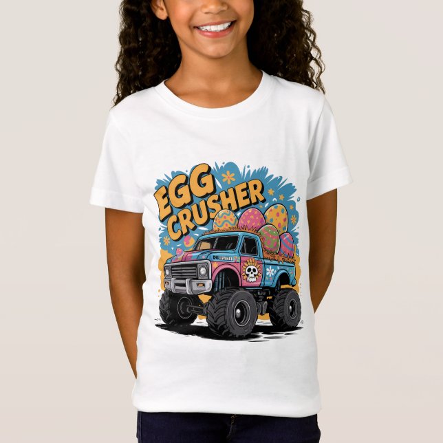 Monster Truck Easter Egg Party T-Shirt (Front)