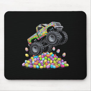 Monster Truck Easter Teens Boys Kids Easter Bunny  Mouse Pad