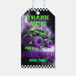 Monster Truck Favour Tag