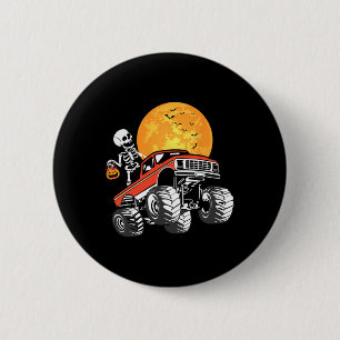 Monster Truck Halloween Boys Truck Pumpkin 6 Cm Round Badge
