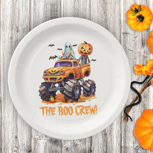 Monster Truck Halloween Tableware Paper Plate