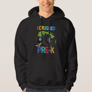 Monster Truck I Crushed Pre-K Grade Preschool Funn Hoodie