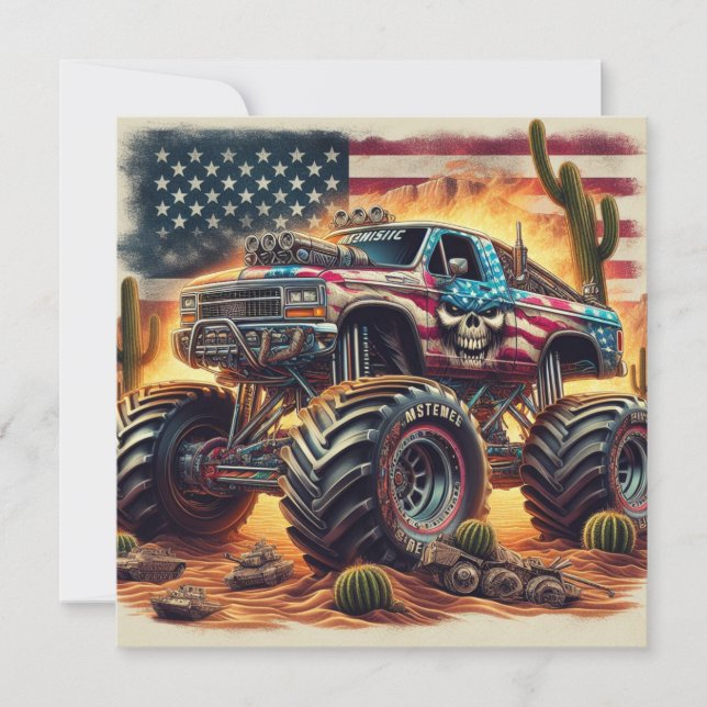 MONSTER TRUCK INVITATION (Front)