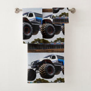 Monster Truck Launch,  Bath Towel Set