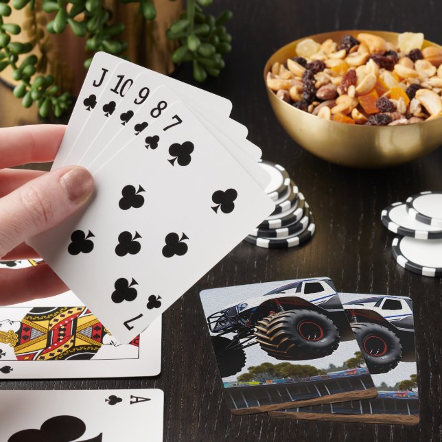 Monster Truck Launch,  Deck Of Playing Cards (In Situ)